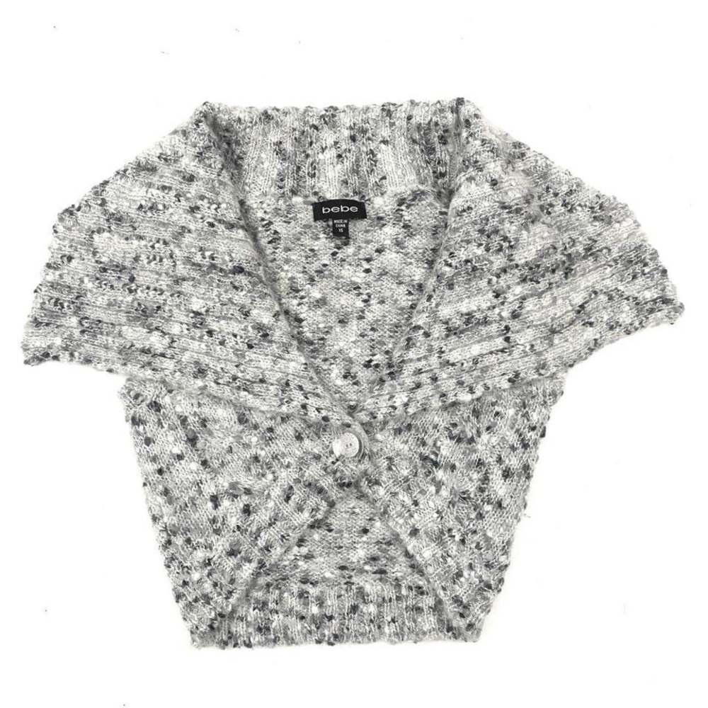 Bebe gray knit crop top - Picture 2 of 4